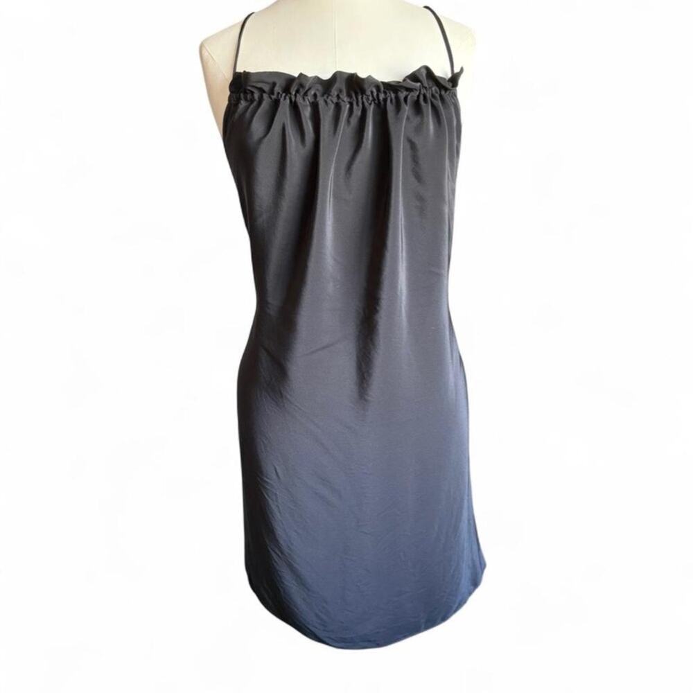 Amanda Uprichard Black Silk Mini Dress (sz S) 412